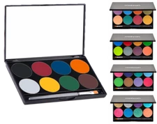 MEHRON PARADISE CAKE WATER BASE AQ 8 COLORS PALETTE FOUNDATION FACE BODY MAKEUP 