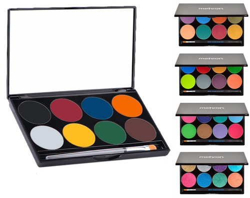 MEHRON PARADISE CAKE WATER BASE AQ 8 COLORS PALETTE FOUNDATION FACE BODY MAKEUP