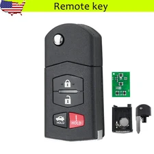 For 2010 2011 2012 2013 Mazda 3 6 Keyless Car Flip Remote Key Fob Transmitter