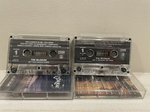 Tim McGraw 2 Cassettes - Not A Moment To Soon, Set This Circus Down - Picture 3 of 4