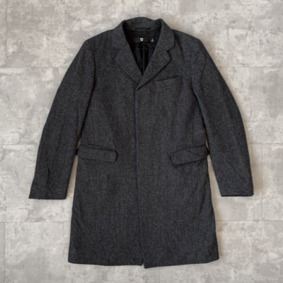ジャケット・アウター JIL SANDER Wool Long Coat Jil Sander Buttoned Wool Coat | Black | FARFETCH