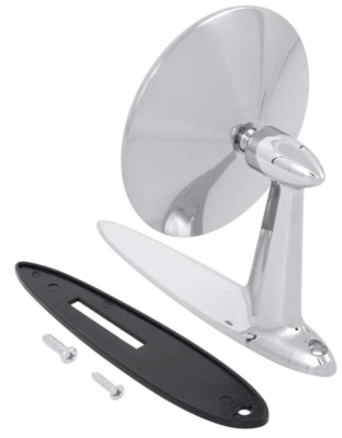 OER Chrome Convex Outer Door Mirror For 1955-1957 Bel Air 150 210 and Nomad