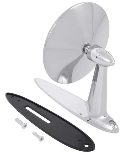 OER Chrome Convex Outer Door Mirror For 1955-1957 Bel Air 150 210 and Nomad