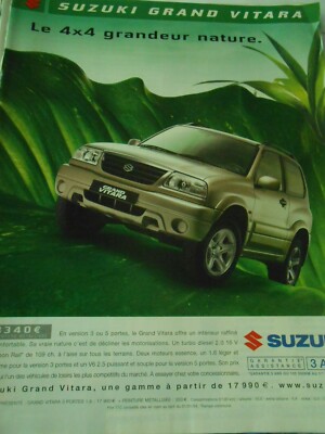 Pressewerbung 2004 Suzuki Grand Vitara Le 4x4 Grader Natur