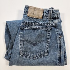 VTG Levi's 900 Series Women's Denim Blue Jeans Dark Blue Stone Wash Size 9 /