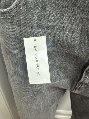 Women's Banana Republic Premium Denim High Rise Crop Boot Jeans Grey Sz 33s NWT - Picture 16 of 18