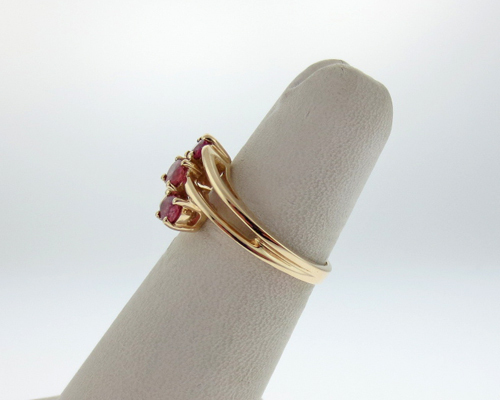 Natural Ruby Solid 10k Yellow Gold Ring FREE Sizi… - image 6
