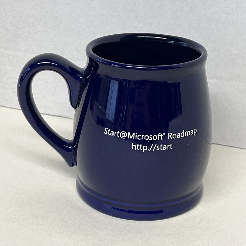 Original Microsoft New Employee Ceramic Mug 2012 Roadmap Start@microsoft Roadmap - Image 2 of 4
