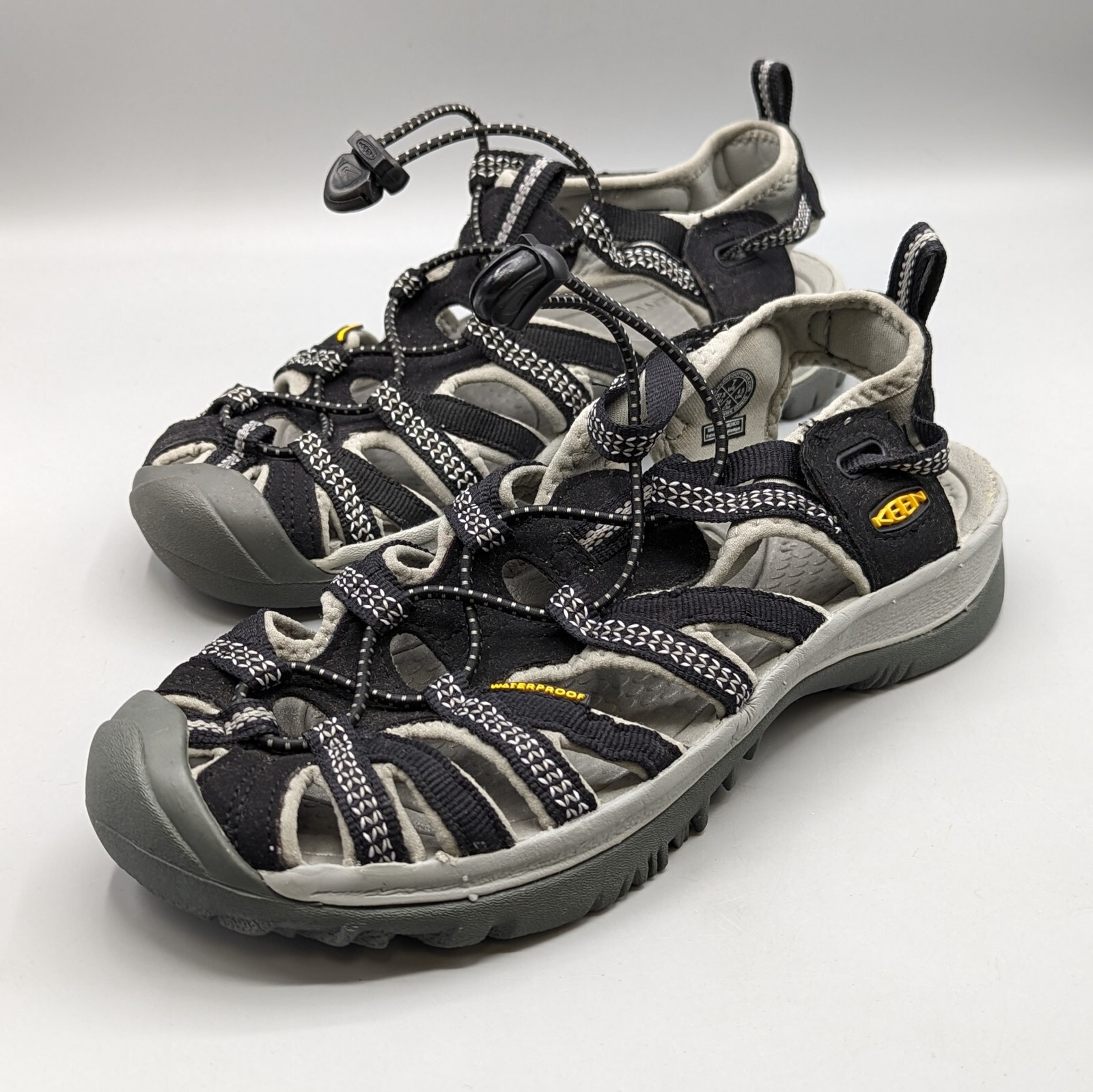 Keen Whisper Trail 1008448 sandalo sport acquatici nero grigio escursionismo donna taglia 7
