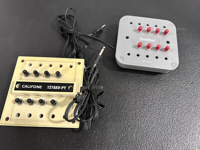 Lot of 2 - CALIFONE Control Jackbox + Hamilton SchoolMate Headphone Junction Box