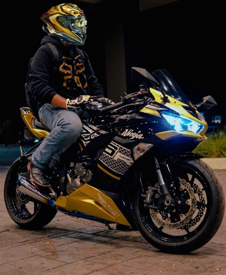 Sistema de escape completo 4 en 1 apto para Kawasaki Ninja ZX6R ZX636 2013-2018 Foto 3 de 3