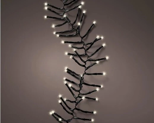 497305 Durawise Twinkle Guirlande LED sur Batterie 200 cm 192 LED WW Noir IP44 - Photo 1/4