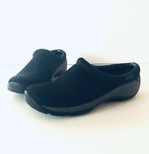 Merrell Women's Encore Breeze Black Mesh Slip On Mules Clogs Size 6