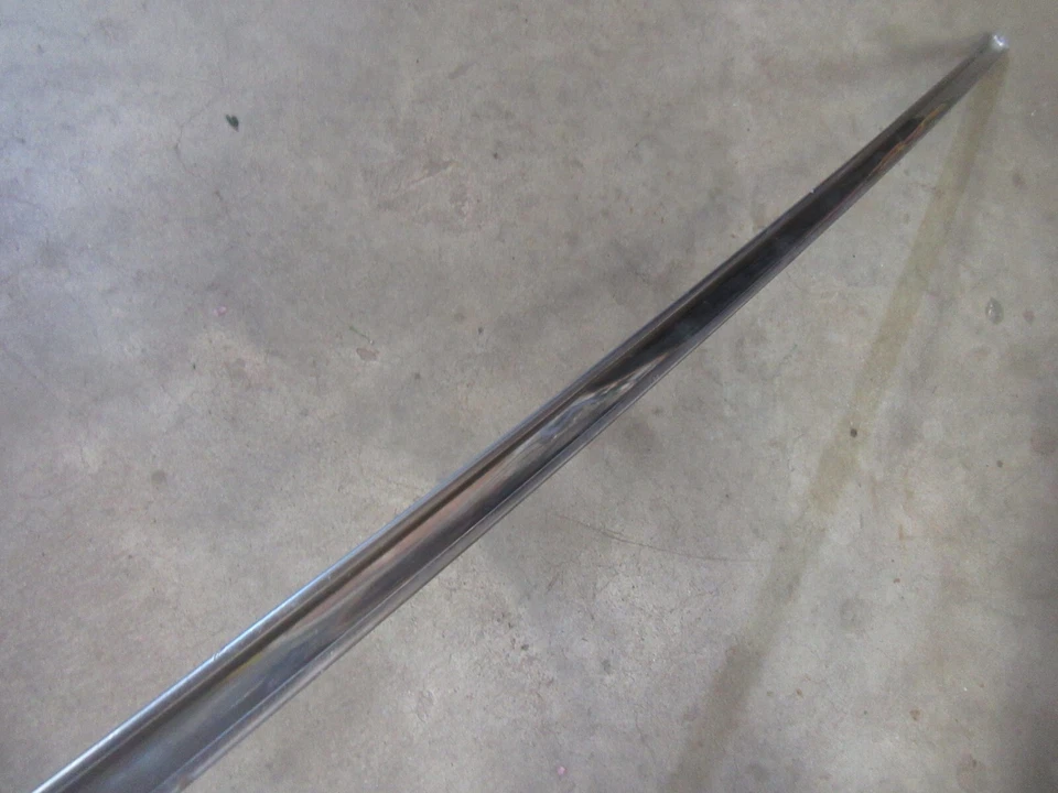 Ford Customline 1955 sedán asiento delantero respaldo moldura tira acero inoxidable Foto 4 de 4