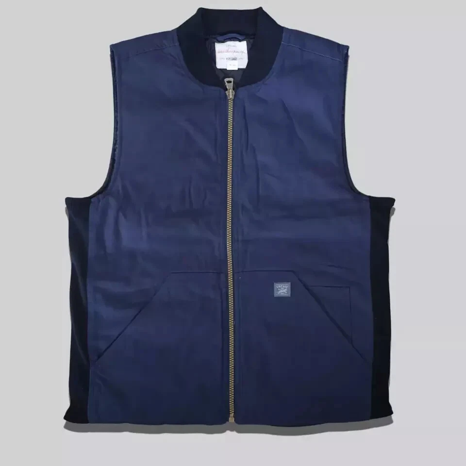 Weatherproof Vintage Men's Utility Canvas Vest, Blue, M