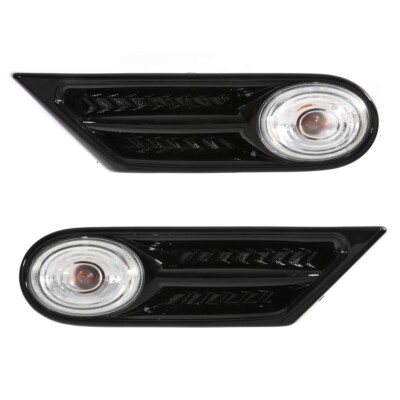 2x LED Side Scuttle Indicator Repeater Lights For BMW MINI R56 R57 R58 ...
