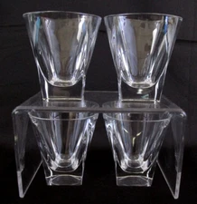RCR Fusion Italian Double Old Fashion Glasses  ✨ 3 7/8" Tall, 10oz, Set of 4
