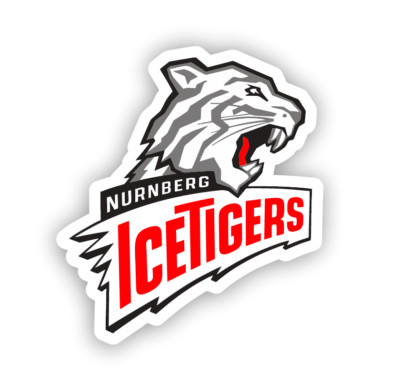 Nuremberg Ice Tigers Sticker, Aufkleber, Doppelpack, mehrere GrÃ¶Ãen Eishockey