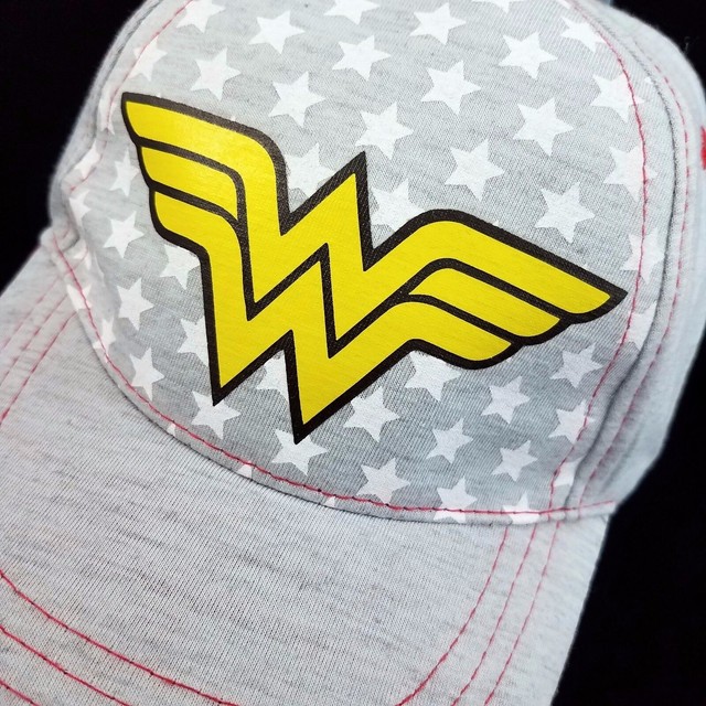 Wonder Woman DC Comics Womens Baseball Cap Hat One Size Adjustable Gray