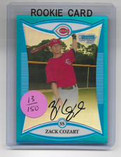 Zack Cozart 2008 Bowman Chrome Blue REFRACTOR Rookie Card #bcp209  nmbrd 13/250 