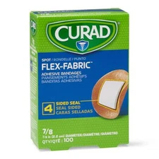 CURAD NON25502 Fabric Adhesive Bandage 7/8 IN (Box of 100)