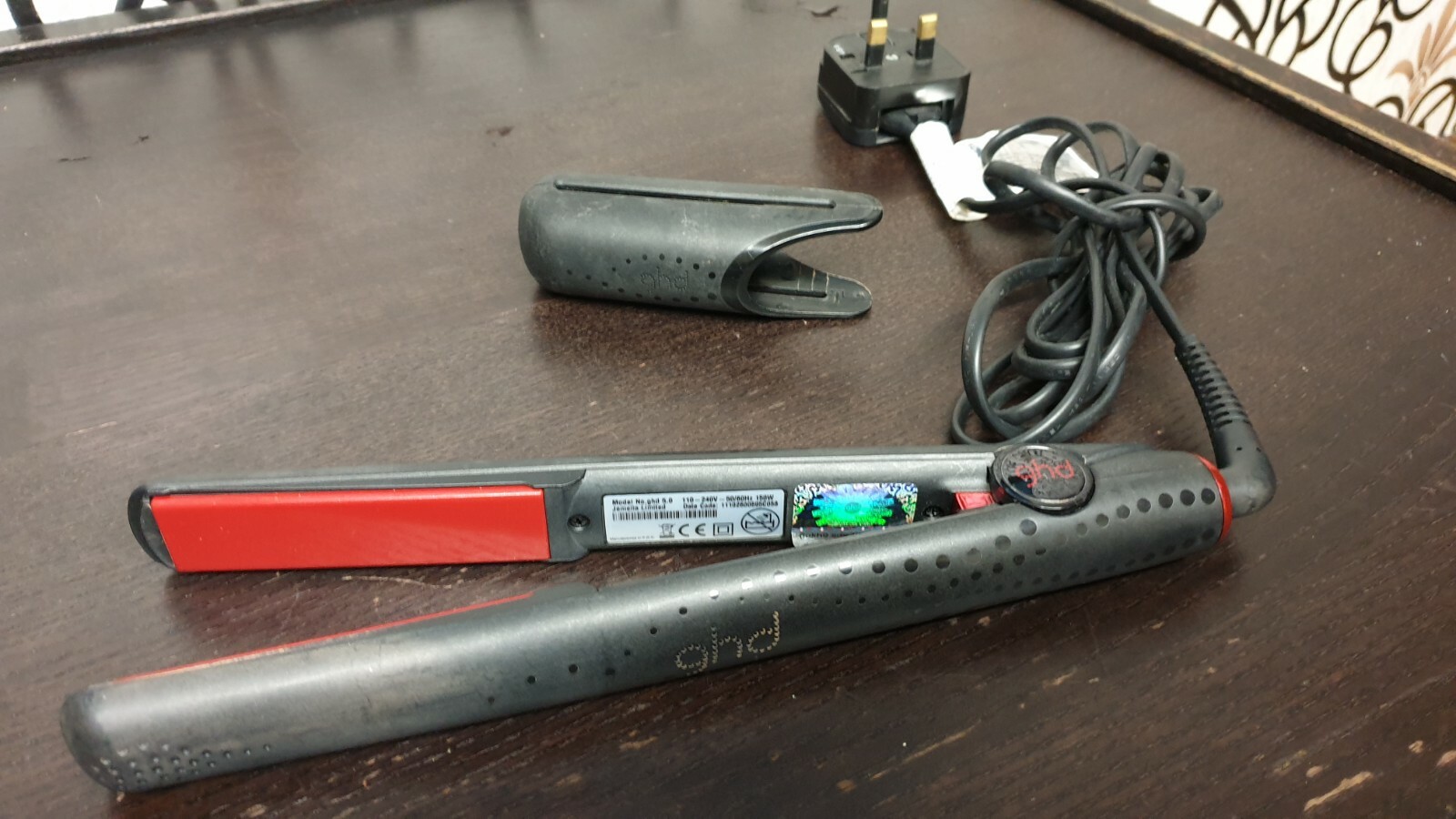 ghd Hair Straighteners 5.0 Jemella Limited Edition Black Red Styler 100  Genuine | Compra online en eBay