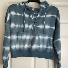 Free People Movement Tie-Dyed Believer Hoodie Blue XS SI26