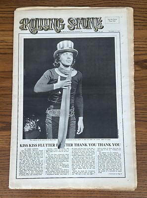 ROLLING STONE NEWSPAPER December 13 1969 MICK JAGGER No Label 48 MILES DAVIS