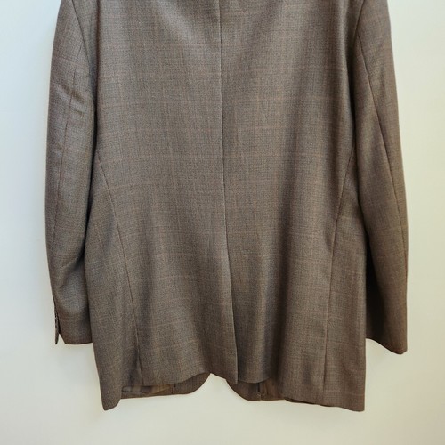 Joseph Feiss Gold Blazer Men 44L Brown Sport Coat Houndstooth Casual Suit Jacket - Picture 8 of 18