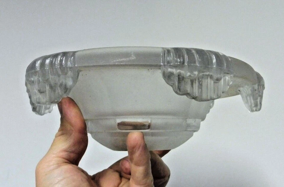 TULIPE VERRE de lustre type EZAN ideal lampe ART DECO N°2 - Photo 2/4