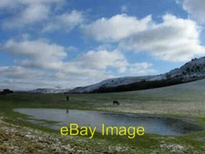 Photo 6x4 Waterlogged Field near Truleigh Manor Farm Edburton The water,  c2009