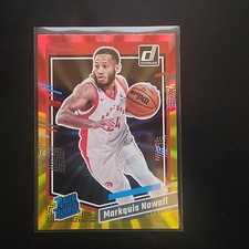 Markquis Nowell #238 2023-24 Donruss Red and Gold Laser Holo Raptors RC