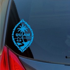 Guam Island vinyl sticker decal Pacific seal islander Marianas WWII USA US Japan