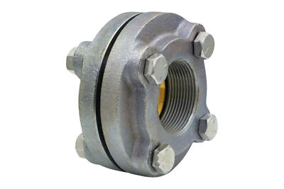 2-1/2 in .- 3 in. Flanged Dielectric Union; FIP x SWT; Brass x Zinc Coat Steel
