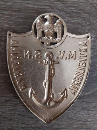 MVSN MILIZIA ARTIGLIERIA MARITTIMA Scudetto per truppa + BREVETTO 1942 - Foto 3 di 3