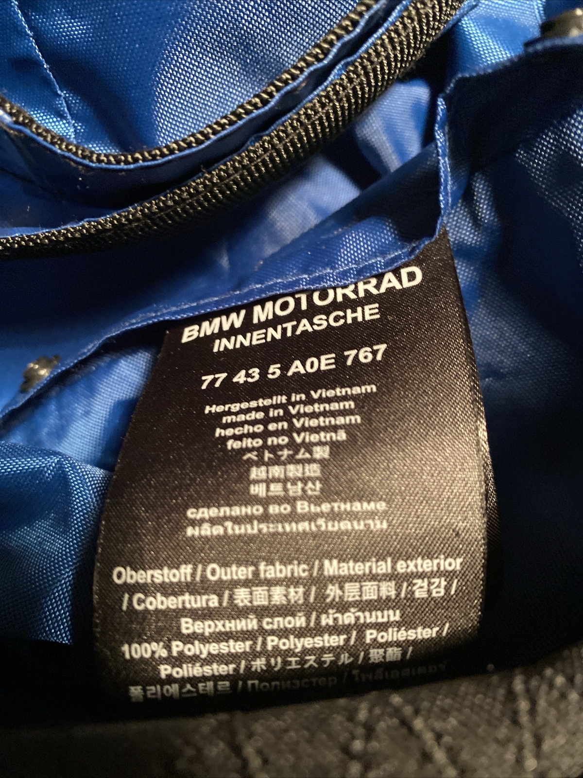 BMW Motorrad Adventurer Black Collection Tank Bag Large R1250 GS