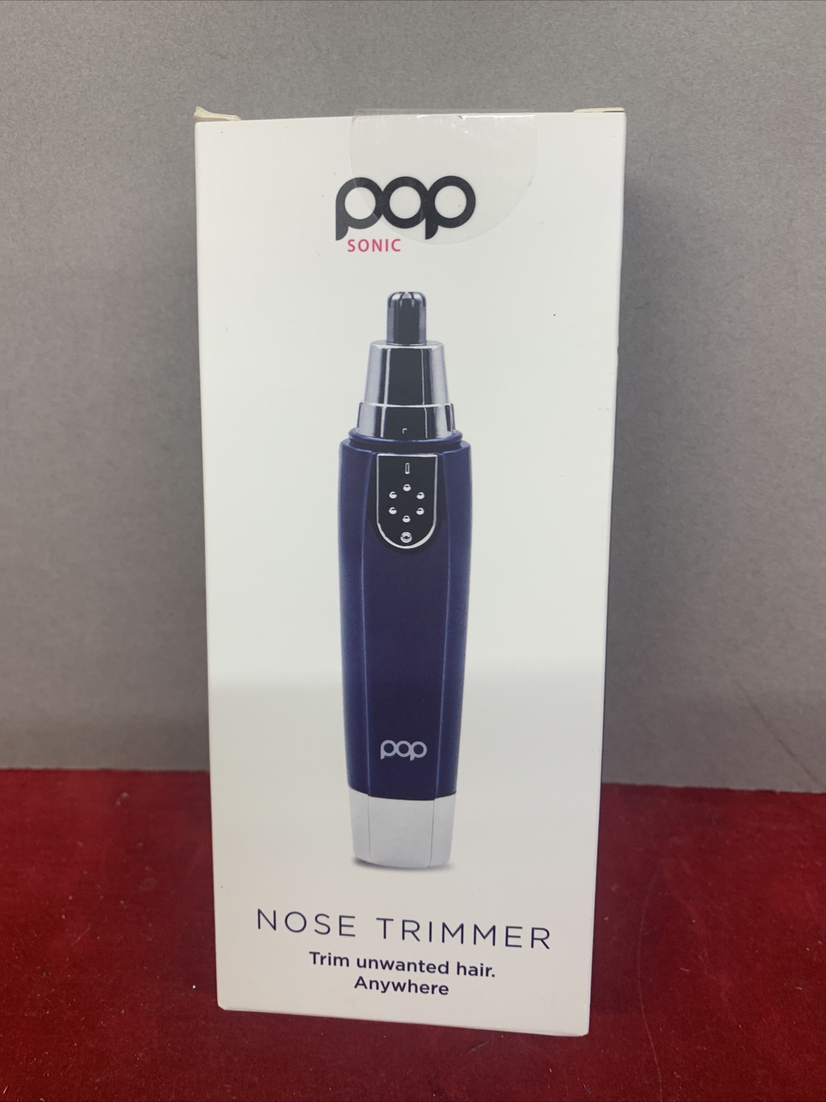 POP Sonic Nose Trimmer Blue Trim Unwanted Hair. Anywhere! NEW in Box eBay