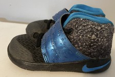 Nike Kyrie Irving 2 Toddler Child Shoes Black/Blue Glow/Anthracite 7c WET LOOK