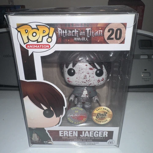 Funko Pop! Attack on Titan Eren Jaeger - (Black and White) Bloody Exclusive ❤️