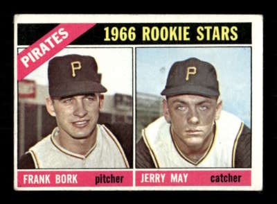 1966 Topps Baseball 123 1966 Rookie Stars Frank Bork and Jerry May BXCP41
