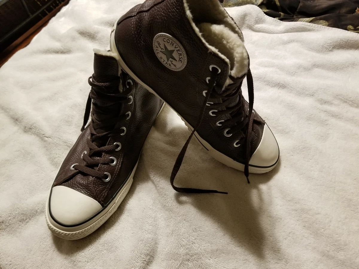 Converse Chuck Taylor Brown Leather Boots Mens 13