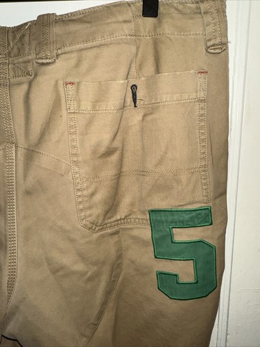 Vintage Polo Ralph Lauren Crest Equestrian Khaki Riding Shorts Size 36 Rare - Picture 4 of 7