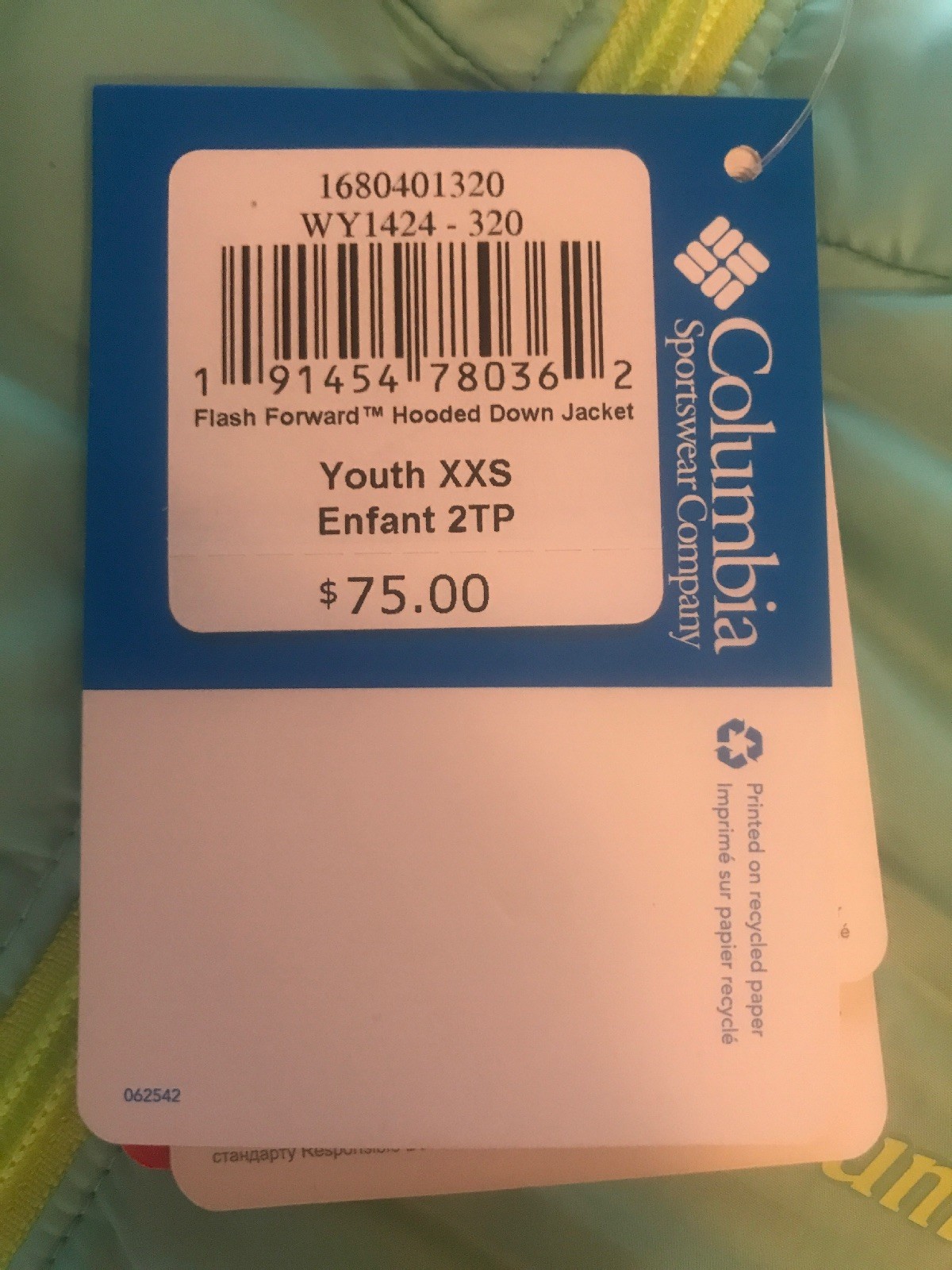 NWT Columbia Girls' Flash Forward 