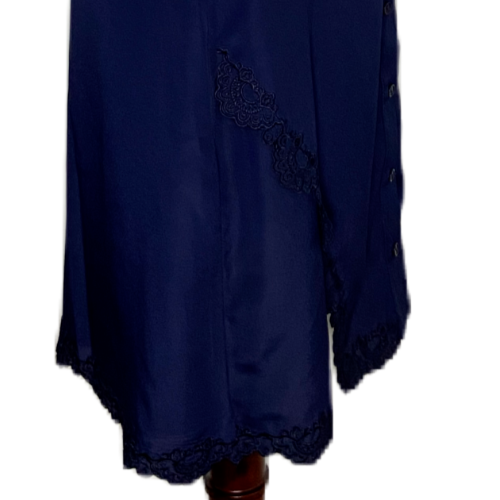 Parker Damen Neu mit Etikett marineblau ärmelloses Knopfleiste Kleid voll gefüttert $ 398 - Größe S - Bild 14 von 17