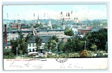 1901 Hudson From Bellevue Massachusetts Early Posted View Sent to Hartford CT