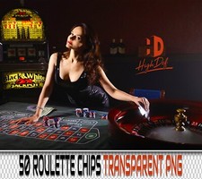 50 ROULETTE CHIPS CASINO TRANSPARENT PNG PHOTOSHOP OVERLAYS BACKDROPS BACKGROUND
