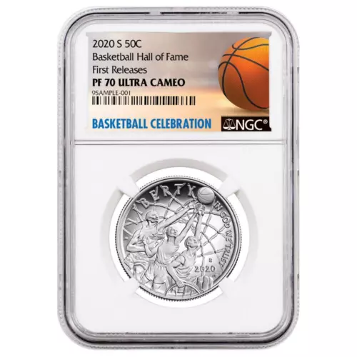 2020-S Basketball Hall of Fame Clad Half Dollar Proof Coin NGC PF70 FR