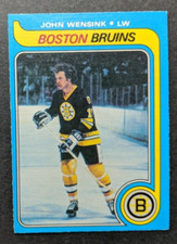 1979 80 OPC #182 JOHN WENSINK BOSTON BRUINS ENFORCER FIGHTER VINTAGE O PEE CHEE