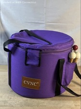 TRAYAYA 11" Matt Quarz Kristall Klangschale Set Lila CVNC Etui Schlägel