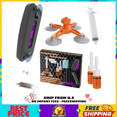 Windshield Repair Kit for Chips and Cracks, Rock Chip Repair Kit Windshield